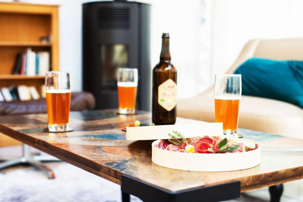 La Coquette ! Maison Au Coeur De La Bresse Avec Veranda Barbecue Garage Baby-Foot Et Barre De Son Екстериор снимка